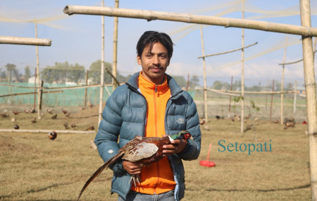 मेघराज खड्का। तस्बिरः नारायण खड्का/सेतोपाटी